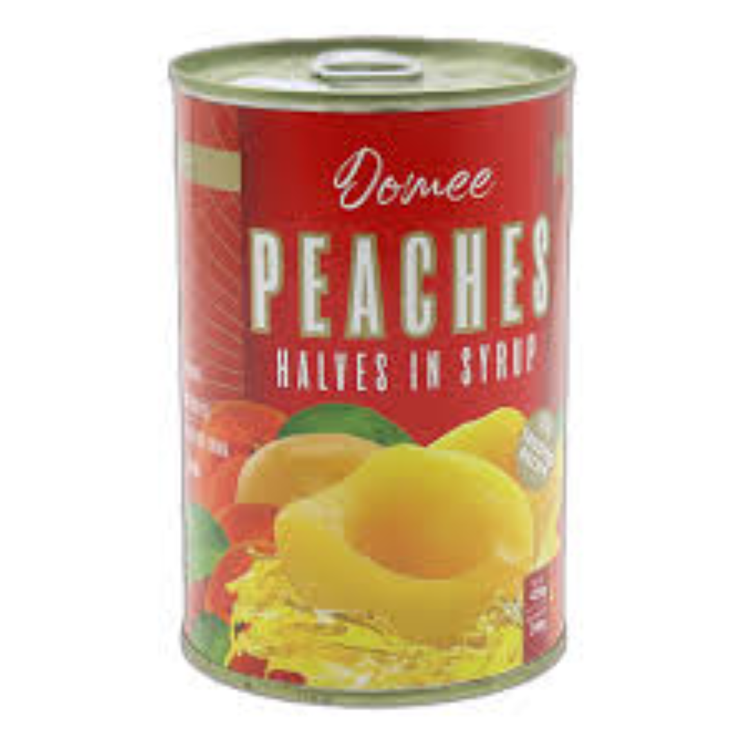 DOMEE PEACH HALVES 425G